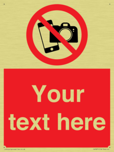 Custom No filming or photography